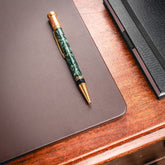 Chocolate Brown Leatherette Desk Pad w/out Rails, 30 x 19
